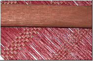 Образцы цвета джутовых полотен и нижней балки